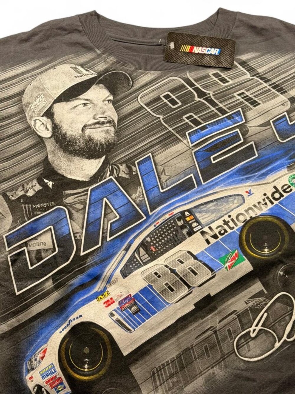 2010s Dale Earnhardt Jr #88 Nationwide NASCAR AOP Tee Medium New With Tags